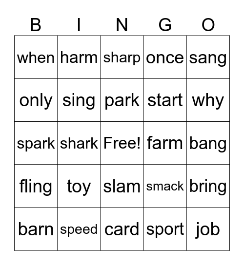 Sonday 24 Bingo Card