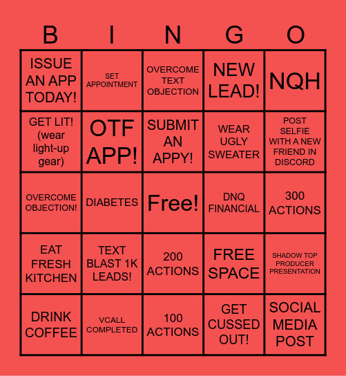SUPERIOR BINGO Card