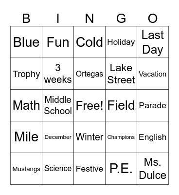 TCMS Bingo Card