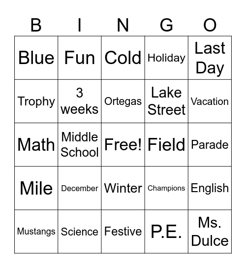 TCMS Bingo Card