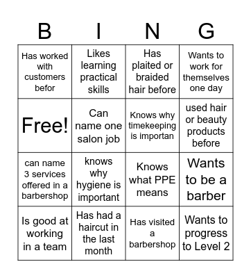 Find Someone Who…” – Hair & Beauty Bingo Card