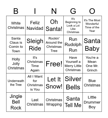 Jingle That Bell Bingo Card