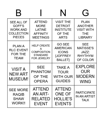 2026 GOALS MIA! Bingo Card