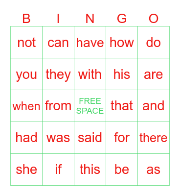 WINTER BREAK BINGO Card