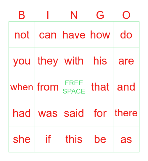WINTER BREAK BINGO Card