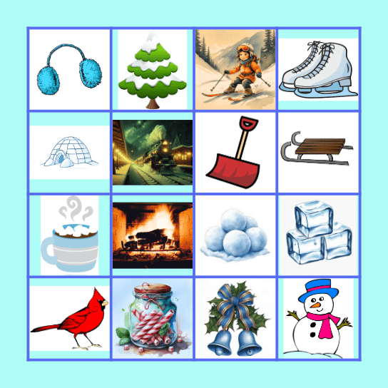 Winter Bingo Card