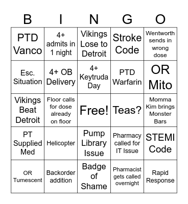 Christmas BINGO Card