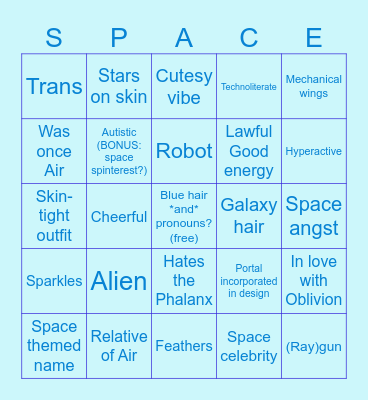 galactica oc bingo Card