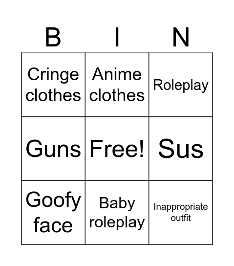 Brookhaven Bingo Card