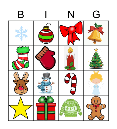 Karácsonyi bingo Card