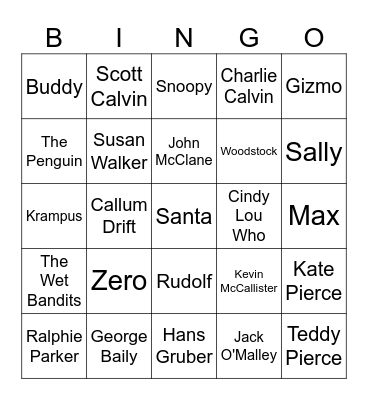 A Xmas 2025 Bingo Card