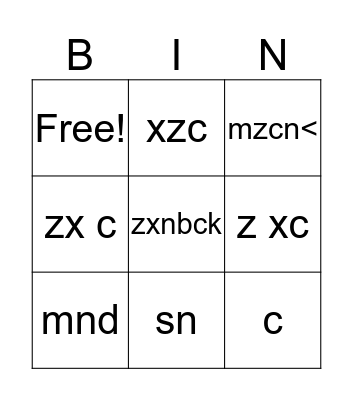 Health Midterm Review Bingo Card