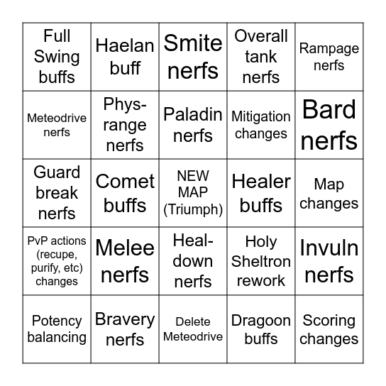7.4 Frontlines BINGO Card