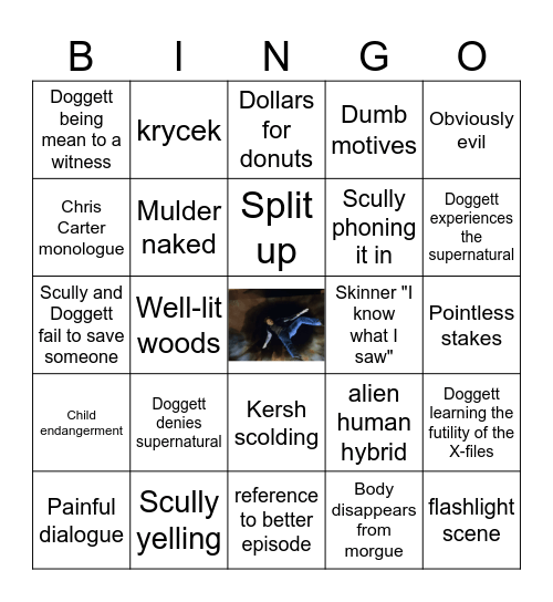 X-files season 8+ Bingo Card