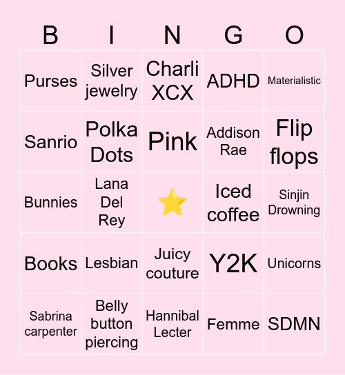 BINGO! Bingo Card