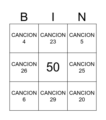 DIEGO'S PARTY Bingo Card