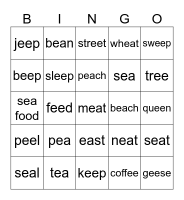 Bingo Card