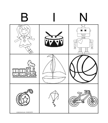 toys Bingo Card
