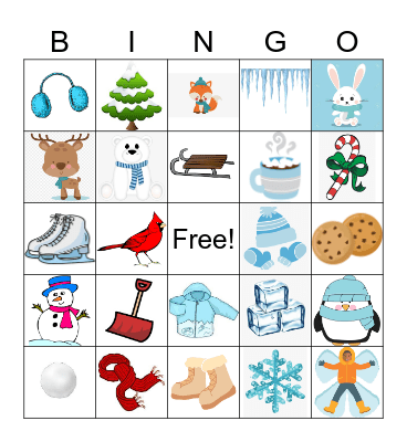 Winter Bingo Card