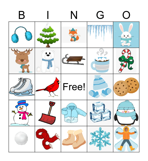 Winter Bingo Card