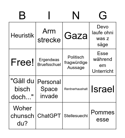 SO Bingo Card