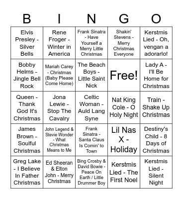 Christmas Bingo Card