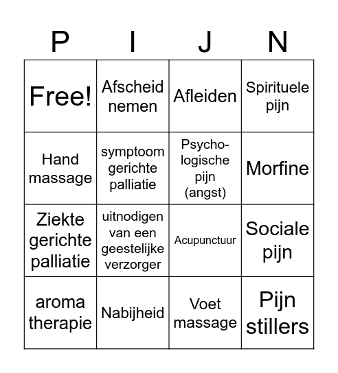 Bingo Card