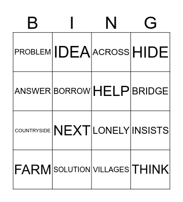 Helping our Community Bingo Card