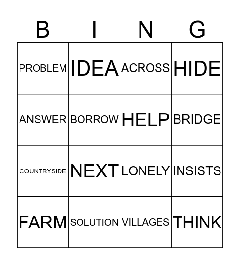 Helping our Community Bingo Card