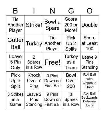 SPARETTES BINGO!!! Bingo Card