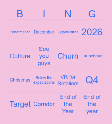 The Brief - December 2025 Bingo Card