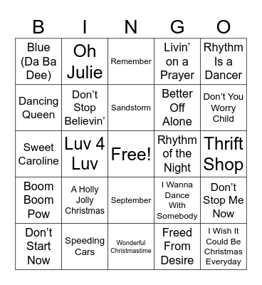 Christmas Bingo 2025 Bingo Card