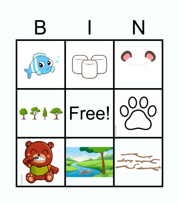 BEARS BINGO Card