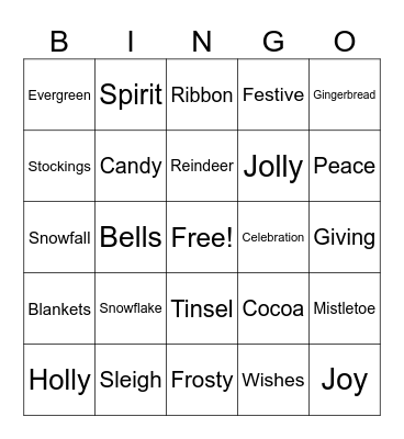 Organixx 2025 Holiday Party Bingo Card