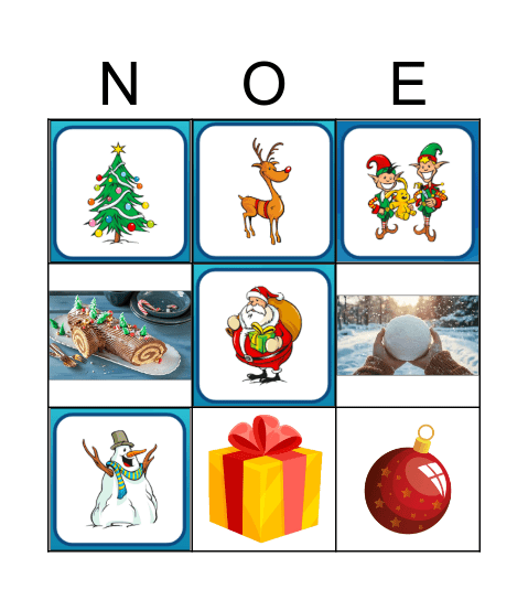 NOEL Bingo Card