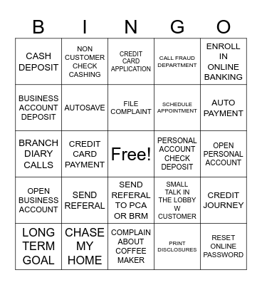 SOCO BINGO Card