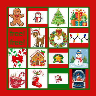 Christmas Bingo Card