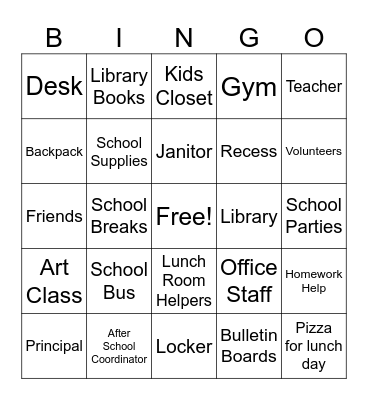 Gratitude Bingo Card