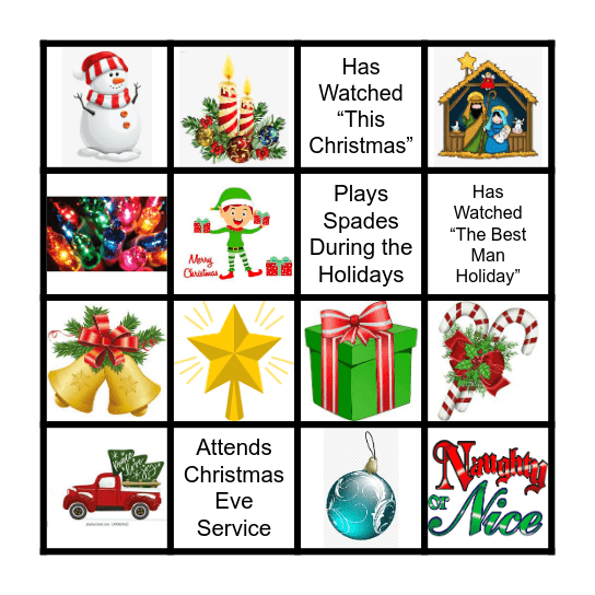 Christmas Bingo Card