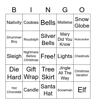 Christmas BINGO Card