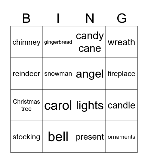 Christmas for 7th Bingo Card