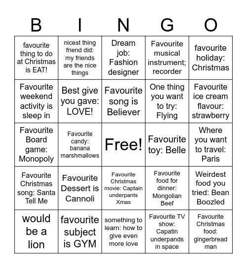 BPN HOLIDAY BINGO! Bingo Card