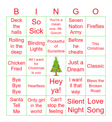 Staff Party Bingo Card