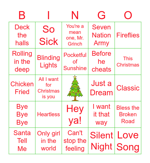 Staff Party Bingo Card