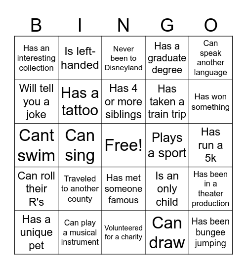 TB&CCR Bingo Card