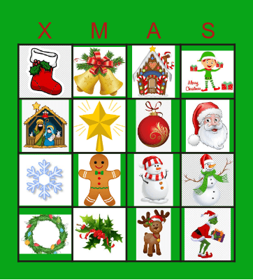 Christmas Bingo Card