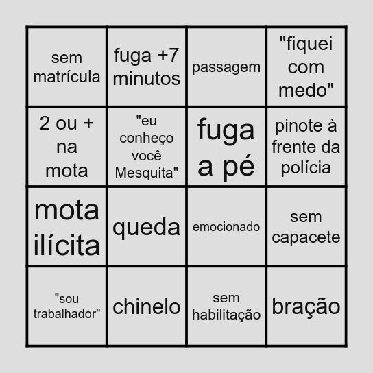 Bingo Riczão vídeos do Mesquita Bingo Card
