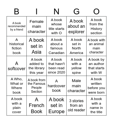 Google Docs Bingo Card