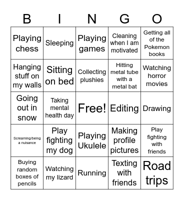 Good Vibes BINGO Card