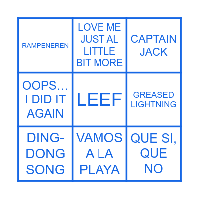 FOUTE BINGO Card